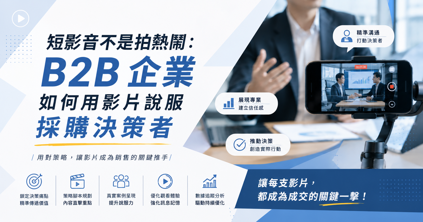 短影音不是拍熱鬧：B2B 企業如何用影片說服採購決策者